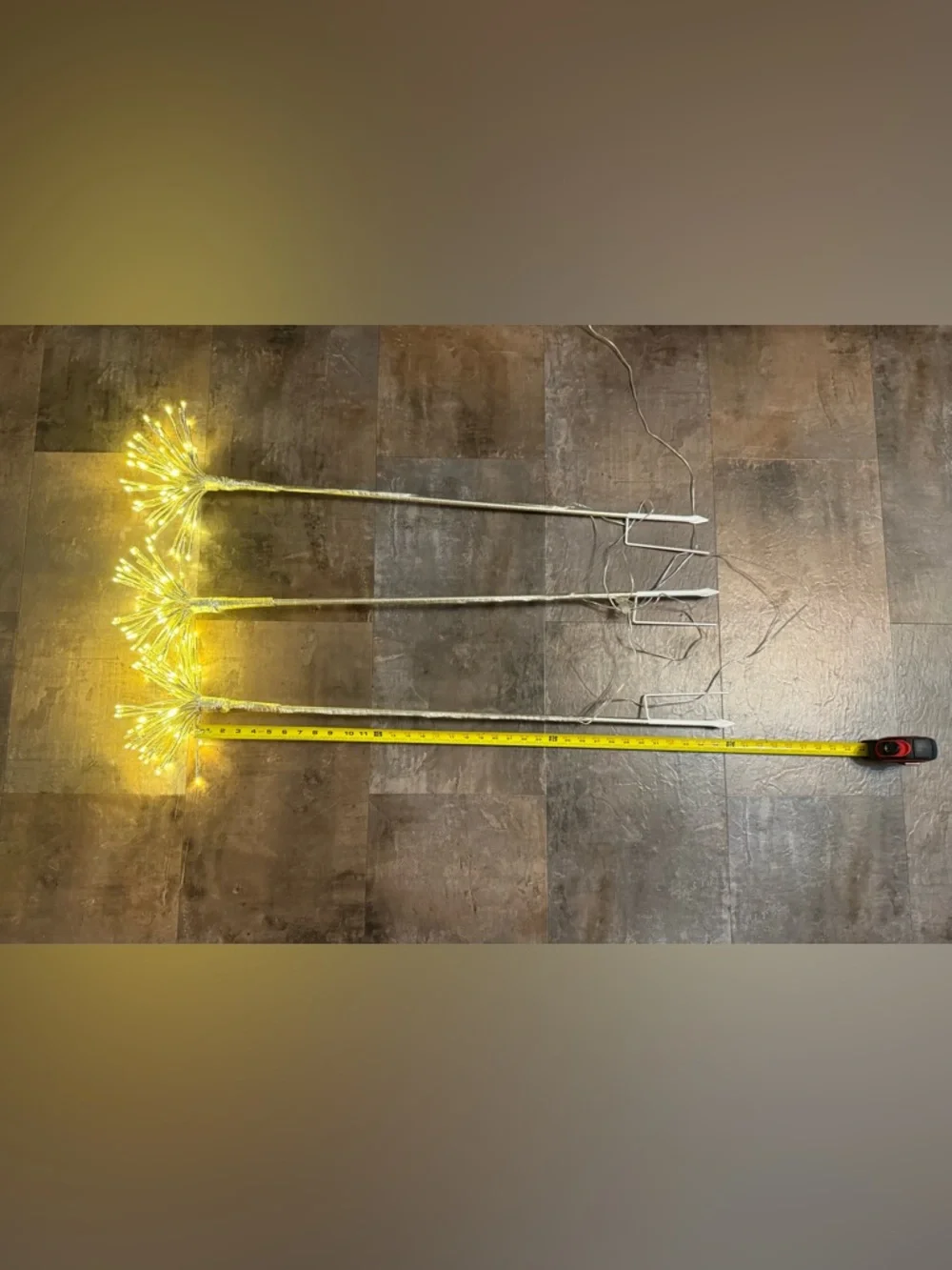 Warm White Starburst LED Stakes - great for a display window, porch or garden!!